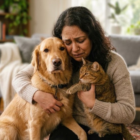 Emotional Pet Moment